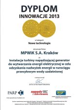 Dyplom Innowacje 2013 - Nowe technologie